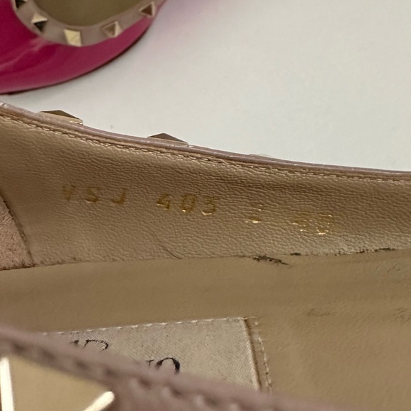 Valentino Black Rockstud Flats 40 (9) - Picture 6 of 7